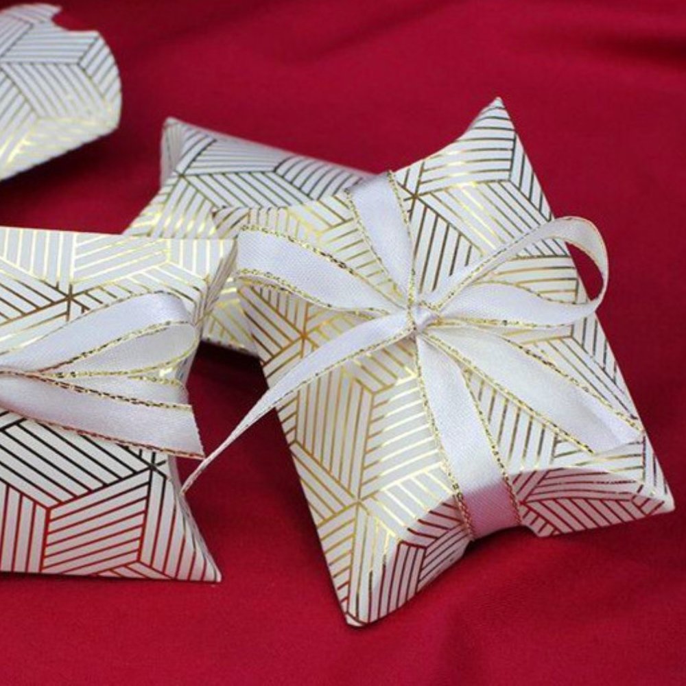 Candy Bag Wedding Favors Party Gifts Ribbon Box/ 25pcs